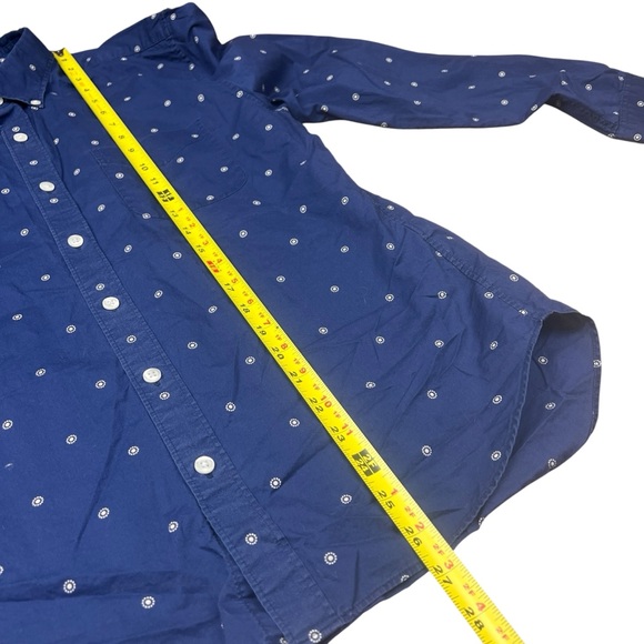 Bonobos Shirt Mens Medium Short Slim Fit Blue Pattern Button Up 100% Cotton - Picture 12 of 12